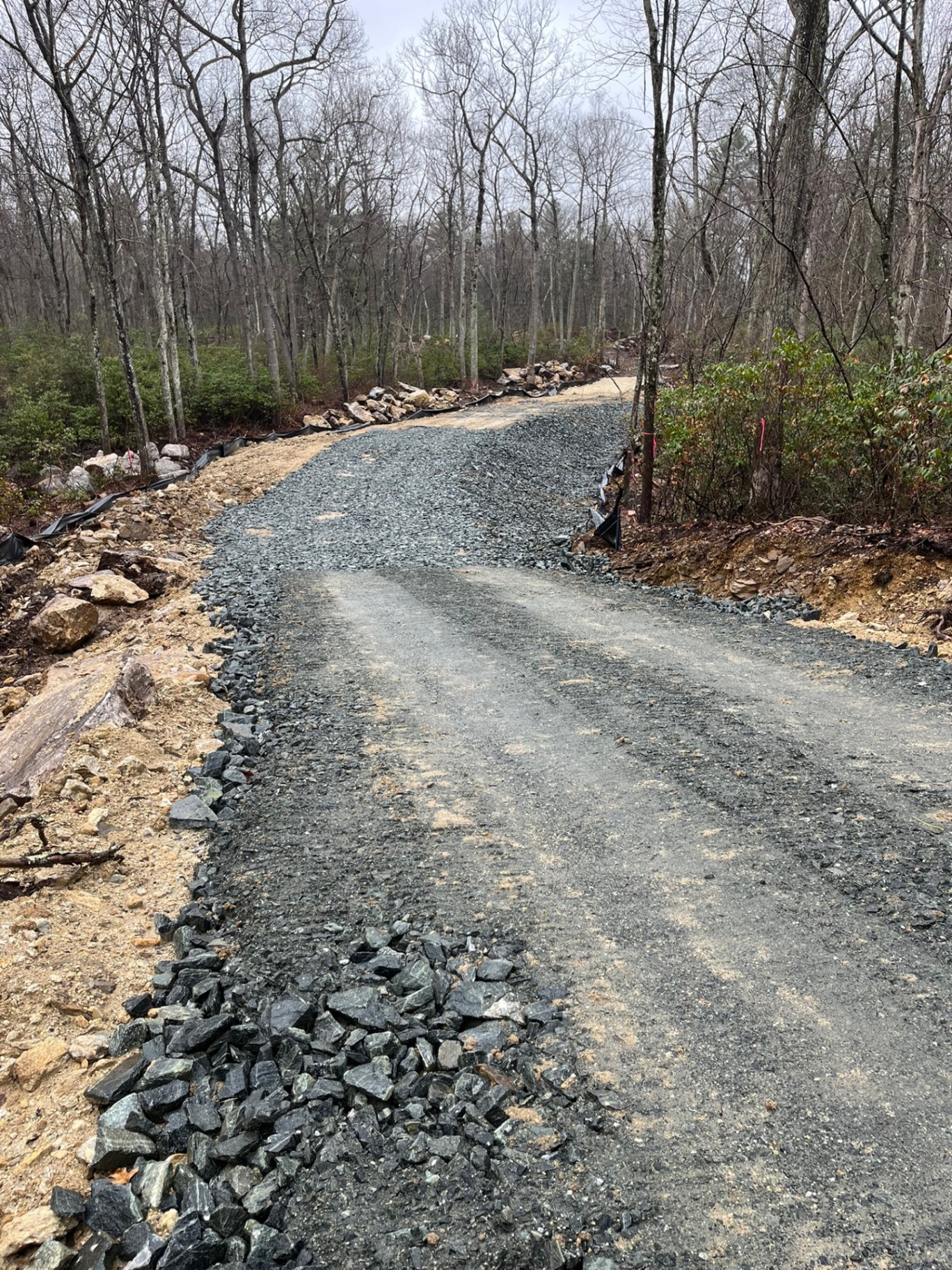 Driveway grading and gravel work